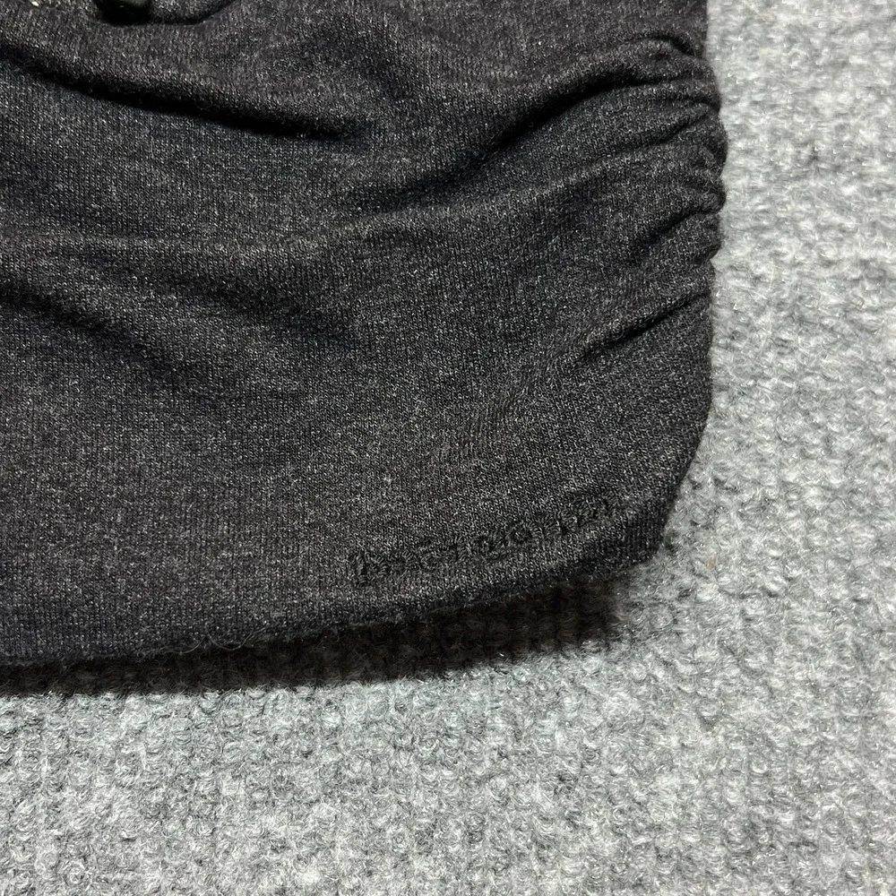Patagonia Jacket Womens Medium Black Organic Cotton Full Zip Thumbholes Pockets
